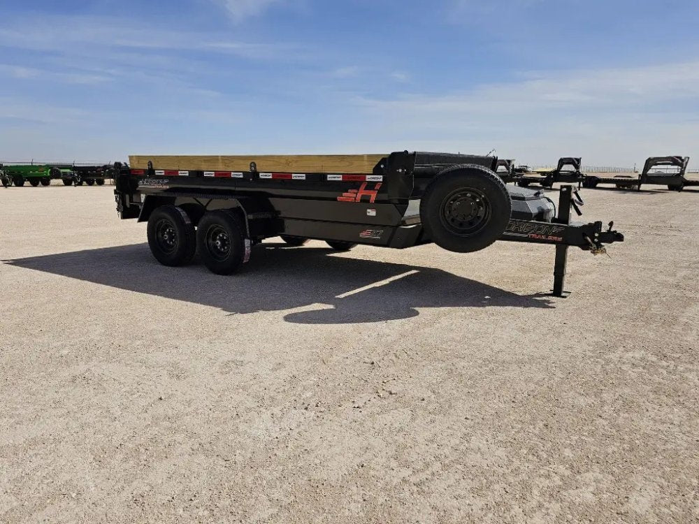 14' Horizon EZ7 Bumper Pull Dump Trailer 19" Sides - (2) 7K Axles 15863