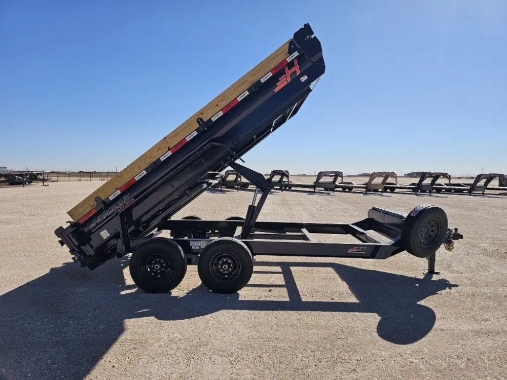14' Horizon EZ7 Bumper Pull Dump Trailer 19" Sides - (2) 7K Axles 15842