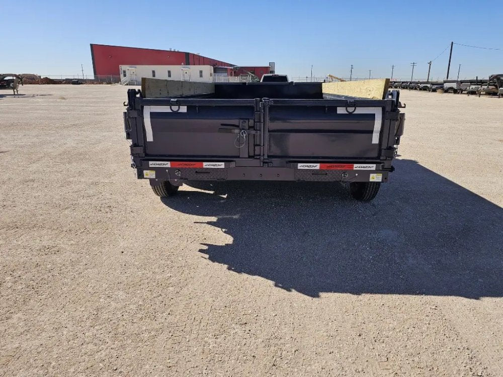 14' Horizon EZ7 Bumper Pull Dump Trailer 19" Sides - (2) 7K Axles 15842