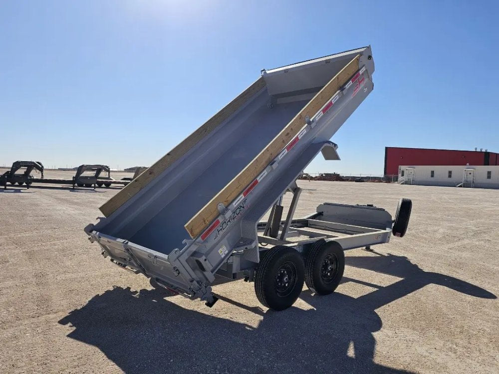 14' Horizon EZ7 Bumper Pull Dump Trailer 19" Sides - (2) 7K Axles 15294