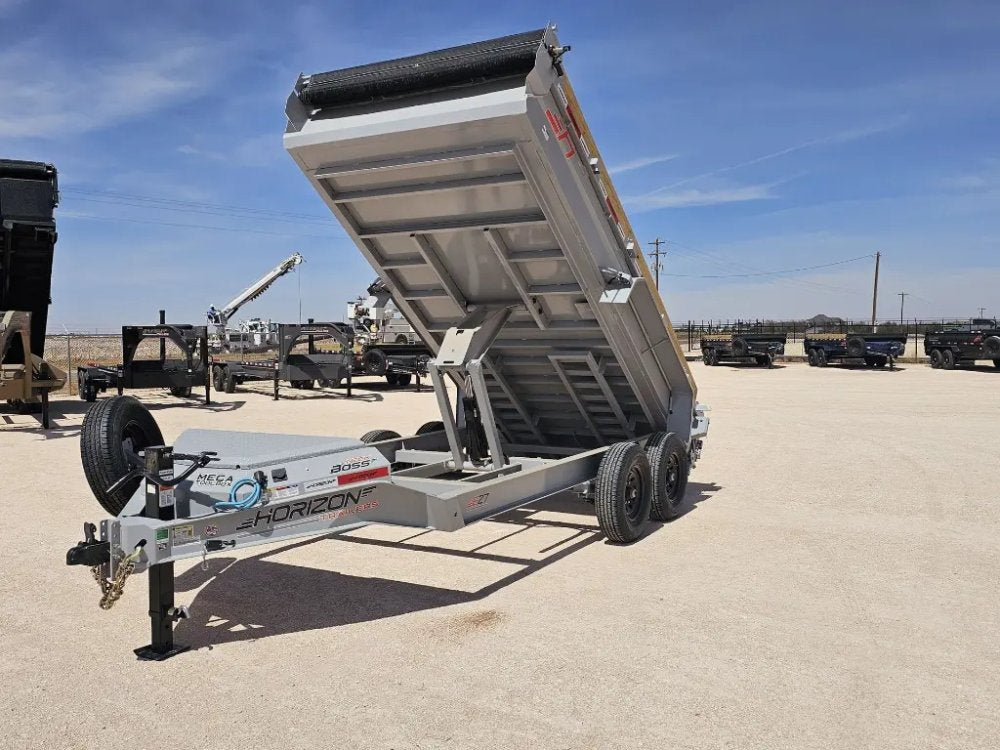 14' Horizon EZ7 Bumper Pull Dump Trailer 19" Sides - (2) 7K Axles 15854