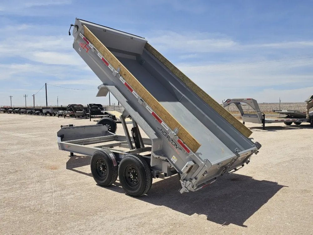 14' Horizon EZ7 Bumper Pull Dump Trailer 19" Sides - (2) 7K Axles 15854