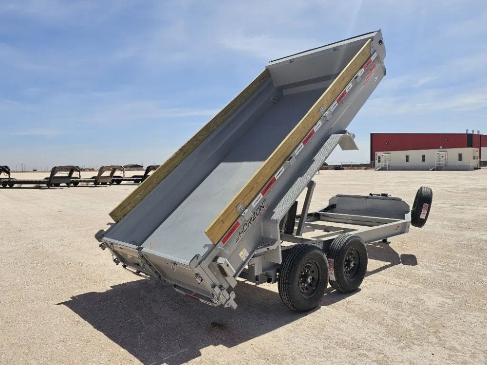 14' Horizon EZ7 Bumper Pull Dump Trailer 19" Sides - (2) 7K Axles 15854