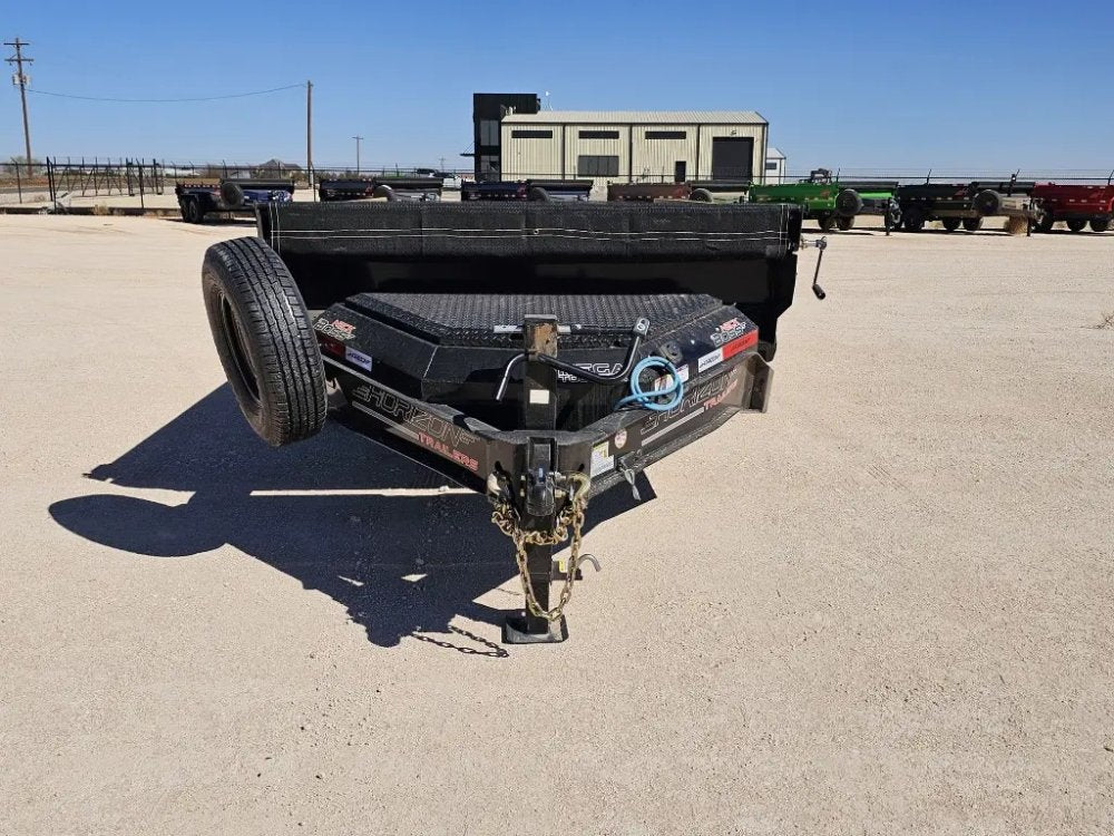 14' Horizon EZ7 Bumper Pull Dump Trailer 19" Sides - (2) 7K Axles 15865