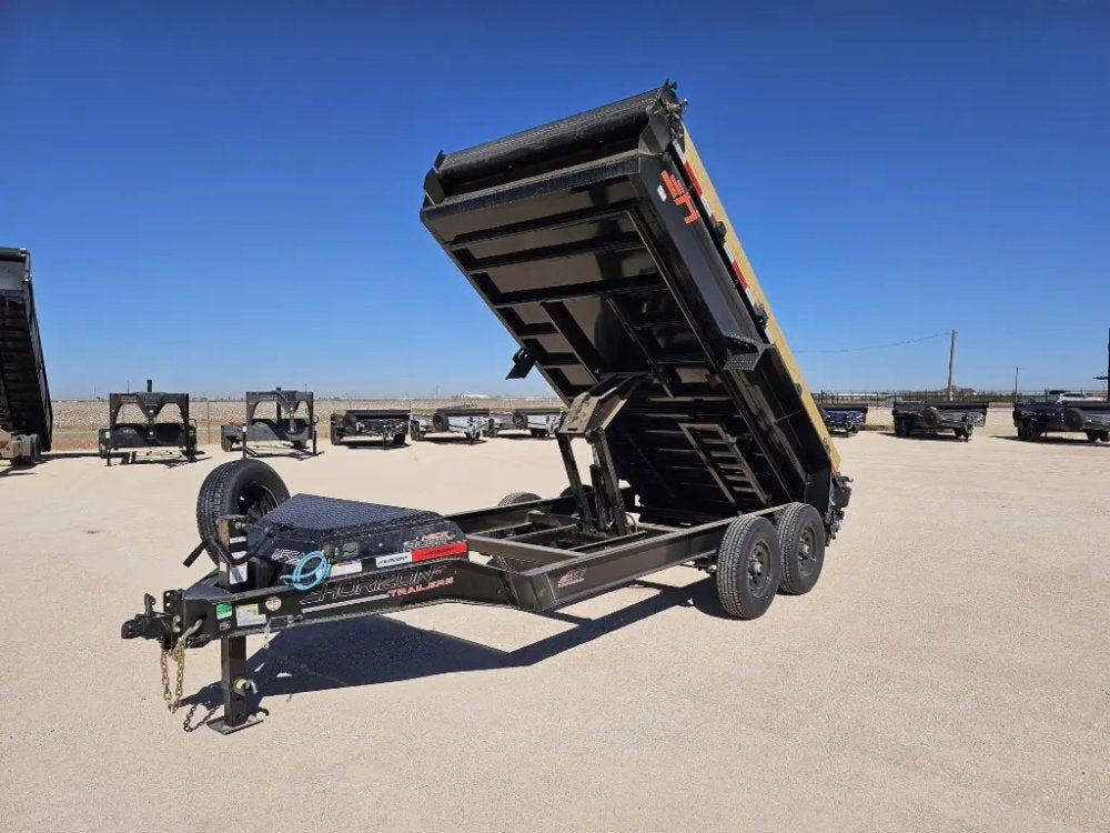 14' Horizon EZ7 Bumper Pull Dump Trailer 19" Sides - (2) 7K Axles 15865