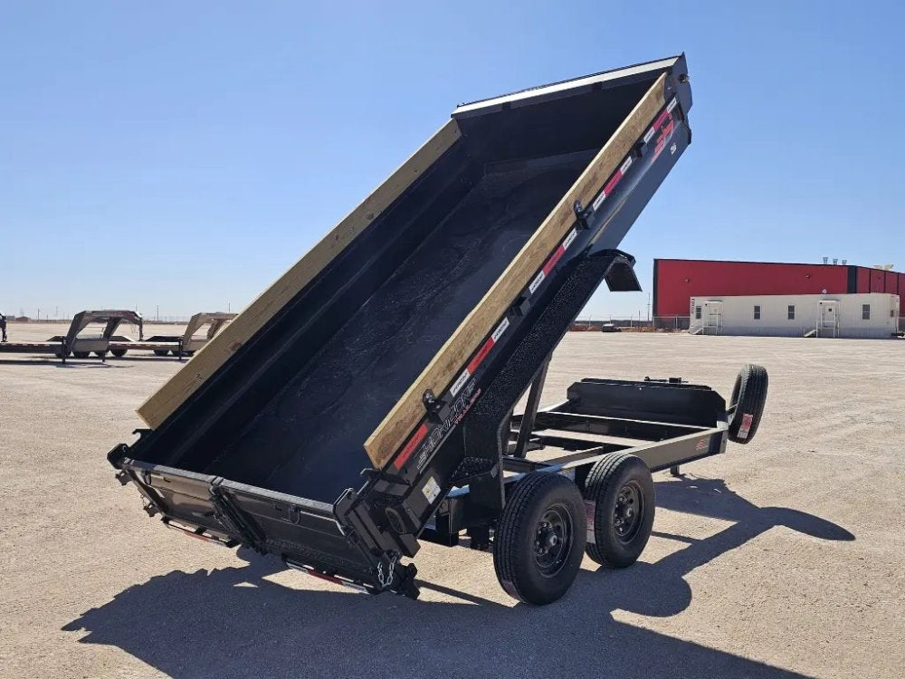 14' Horizon EZ7 Bumper Pull Dump Trailer 19" Sides - (2) 7K Axles 15865