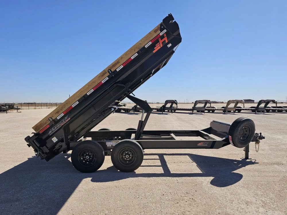 14' Horizon EZ7 Bumper Pull Dump Trailer 19" Sides - (2) 7K Axles 15861