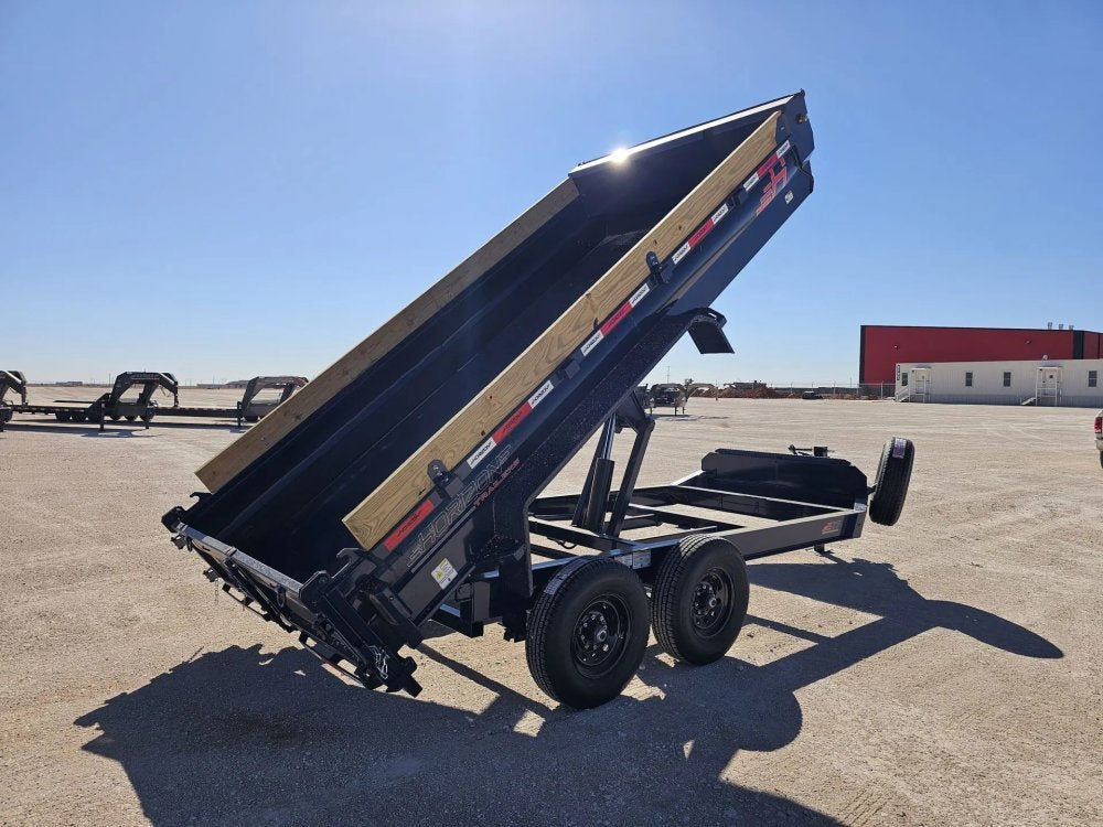 14' Horizon EZ7 Bumper Pull Dump Trailer 19" Sides - (2) 7K Axles 15844