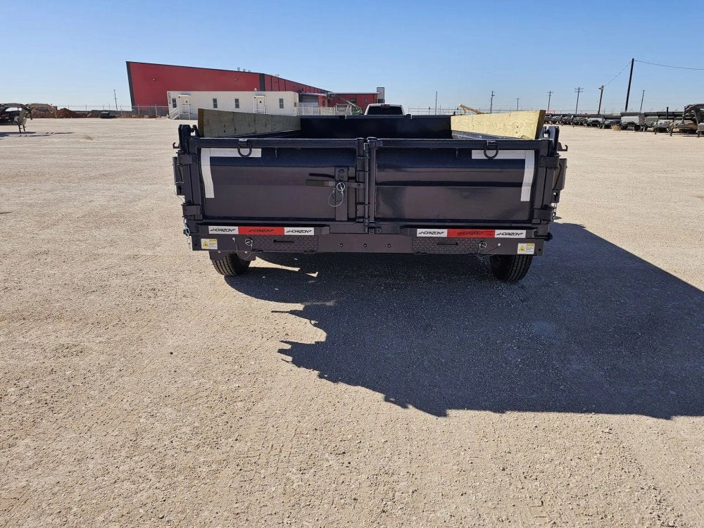 14' Horizon EZ7 Bumper Pull Dump Trailer 19" Sides - (2) 7K Axles 15844