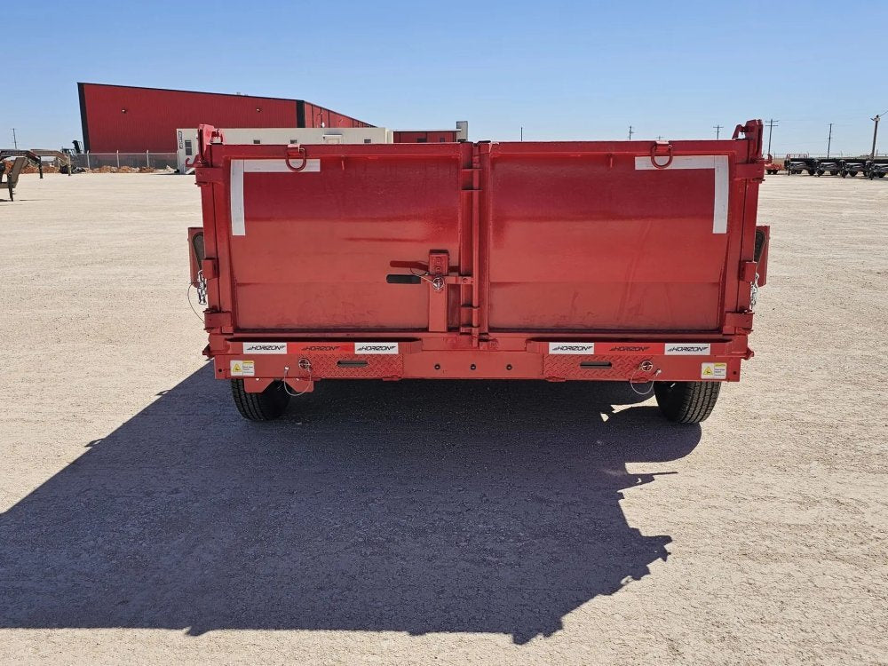 14' Horizon LZ7 Bumper Pull Dump Trailer 30" Side Walls - (2) 7K Axles 15927