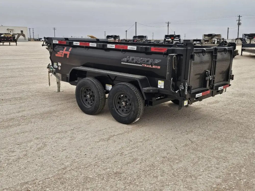 10' Horizon HZ5 Bumper Pull Dump Trailer 24" Side Walls - (2) 3.5K Axles 15796