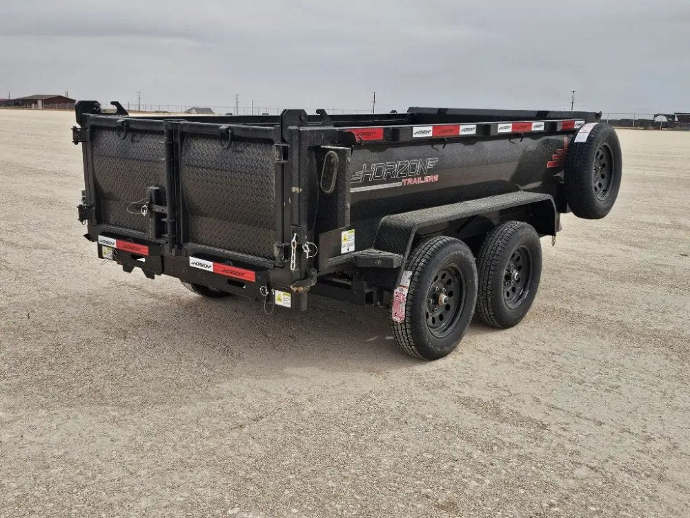 10' Horizon HZ5 Bumper Pull Dump Trailer 24" Side Walls - (2) 3.5K Axles 15796
