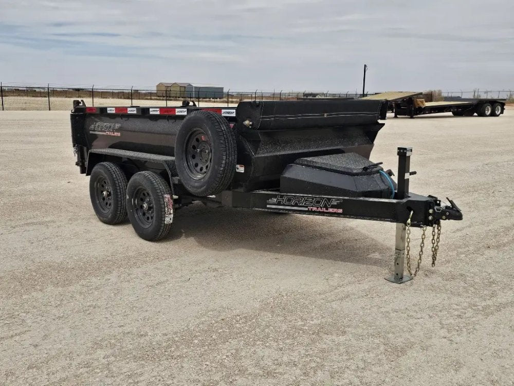 10' Horizon HZ5 Bumper Pull Dump Trailer 24" Side Walls - (2) 3.5K Axles 15796