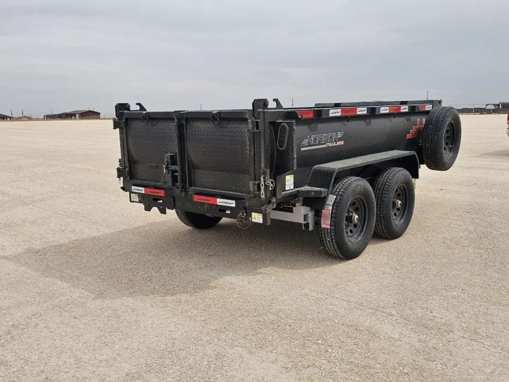 10' Horizon HZ5 Bumper Pull Dump Trailer 24" Side Walls - (2) 3.5K Axles 15809