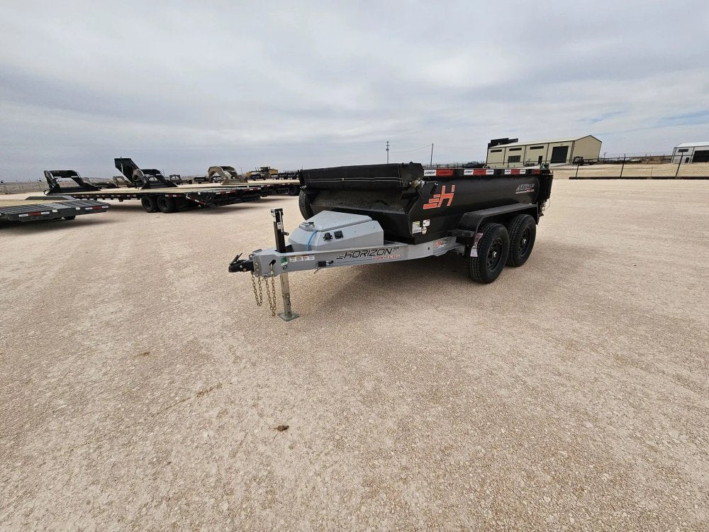 10' Horizon HZ5 Bumper Pull Dump Trailer 24" Side Walls - (2) 3.5K Axles 15809