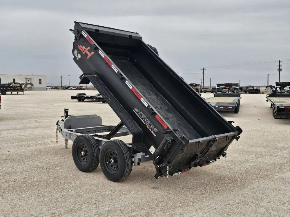10' Horizon HZ5 Bumper Pull Dump Trailer 24" Side Walls - (2) 3.5K Axles 15809
