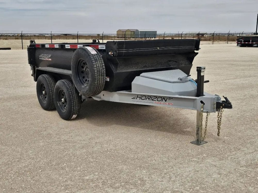 10' Horizon HZ5 Bumper Pull Dump Trailer 24" Side Walls - (2) 3.5K Axles 15809