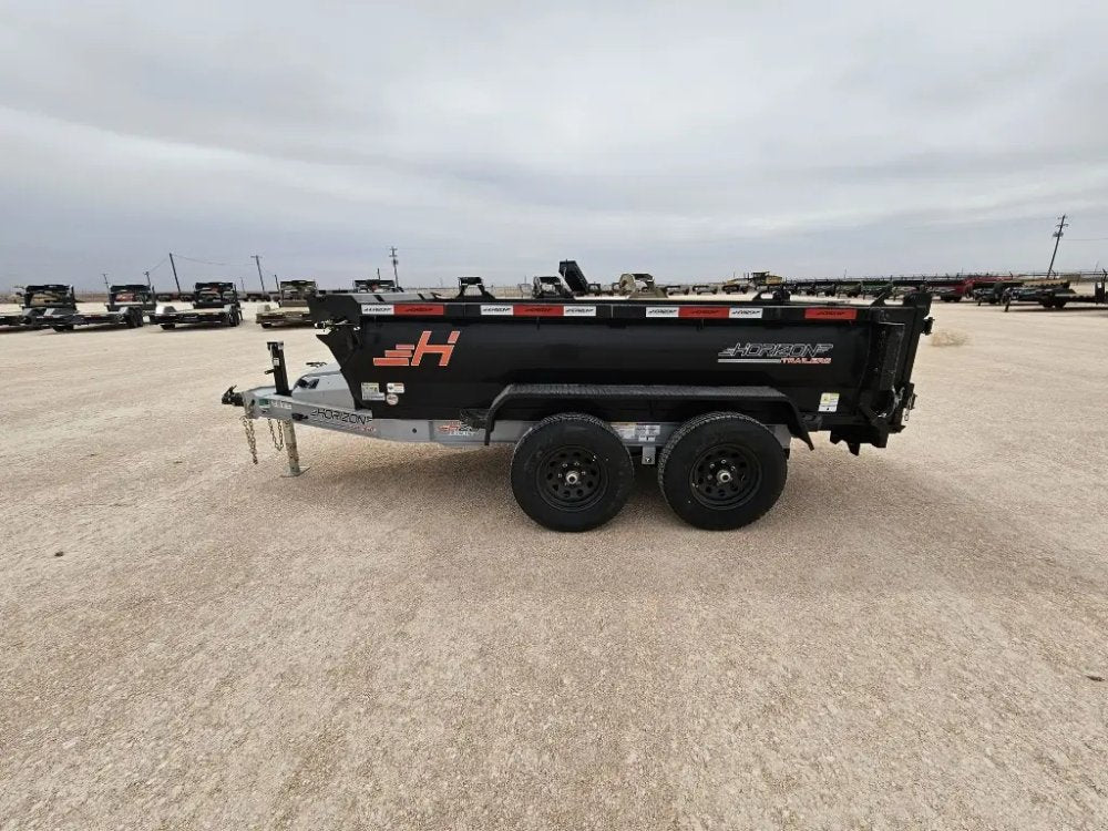 10' Horizon HZ5 Bumper Pull Dump Trailer 24" Side Walls - (2) 3.5K Axles 15809