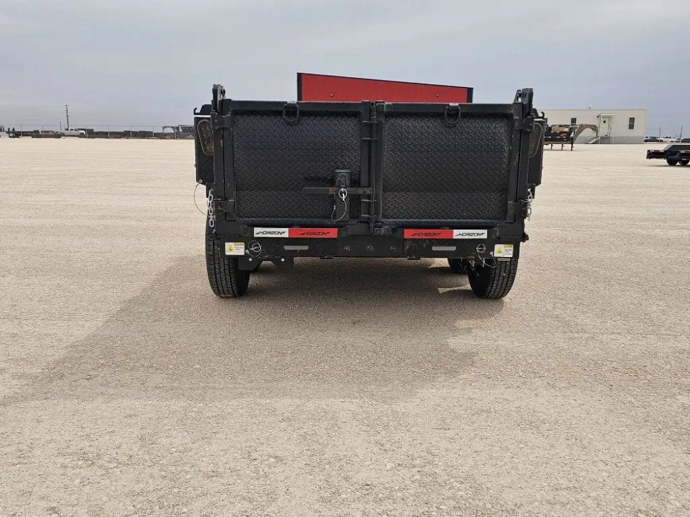 10' Horizon HZ5 Bumper Pull Dump Trailer 24" Side Walls - (2) 3.5K Axles 15809