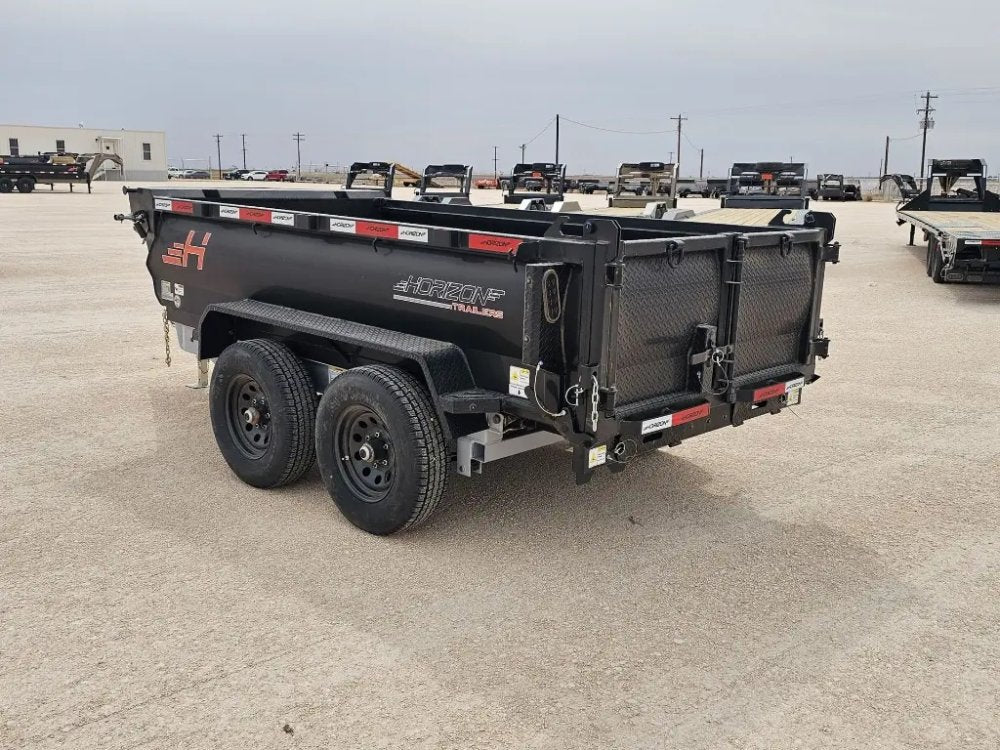10' Horizon HZ5 Bumper Pull Dump Trailer 24" Side Walls - (2) 3.5K Axles 15809