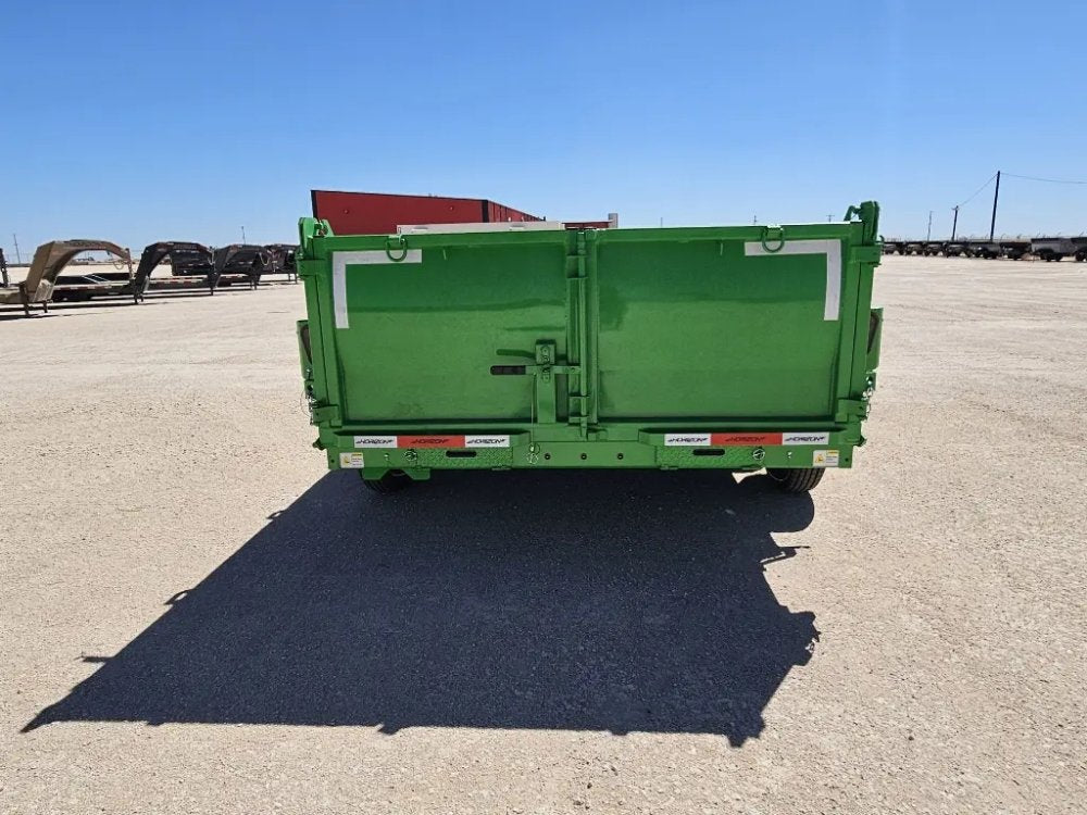 14' Horizon LZ7 Bumper Pull Dump Trailer 30" Side Walls - (2) 7K Axles 15931