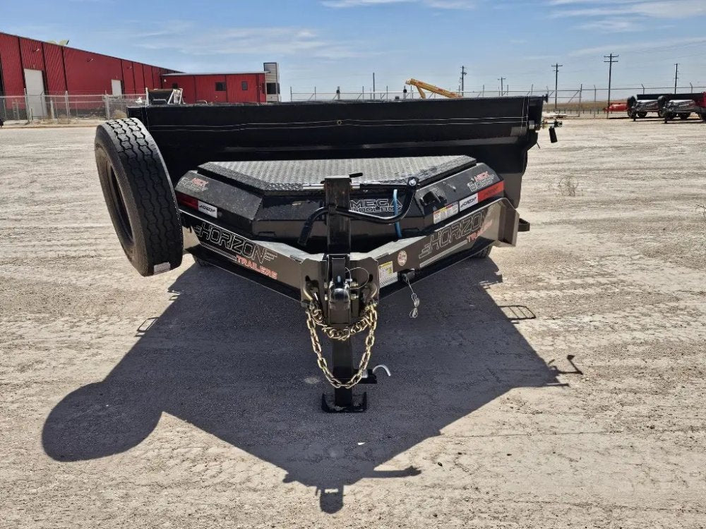14' Horizon HZ7 Bumper Pull Dump Trailer 24" Side Walls - (2) 7K Axles 15063