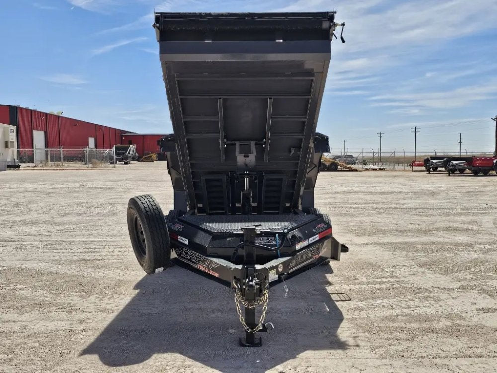 14' Horizon HZ7 Bumper Pull Dump Trailer 24" Side Walls - (2) 7K Axles 15063