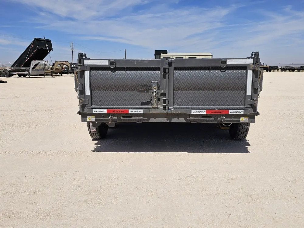 14' Horizon HZ7 Bumper Pull Dump Trailer 24" Side Walls - (2) 7K Axles 15063
