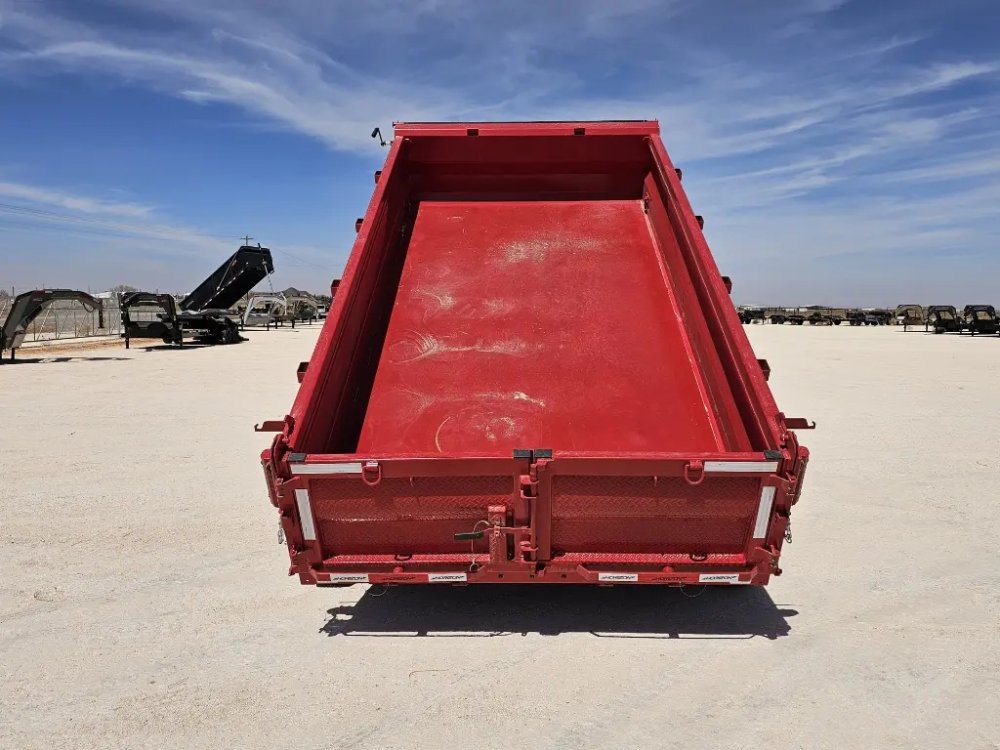 14' Horizon HZ7 Bumper Pull Dump Trailer 24" Side Walls - (2) 7K Axles 15065