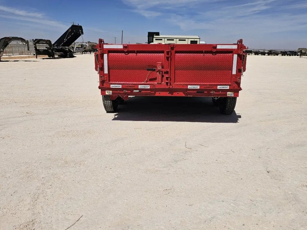 14' Horizon HZ7 Bumper Pull Dump Trailer 24" Side Walls - (2) 7K Axles 15065