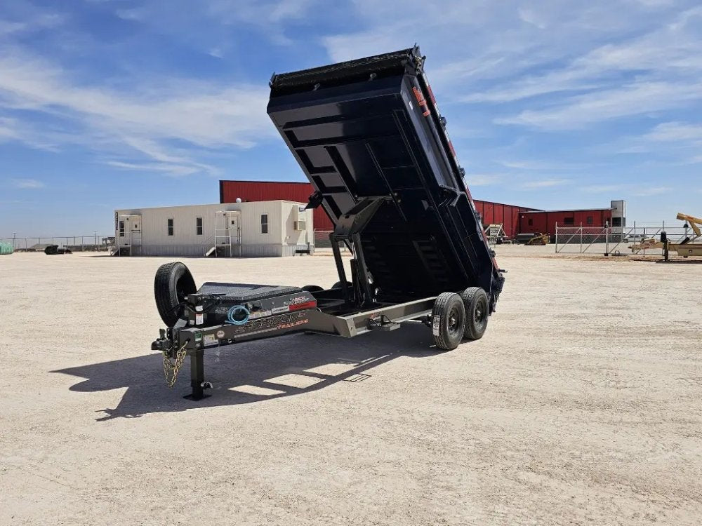 14' Horizon HZ7 Bumper Pull Dump Trailer 24" Side Walls - (2) 7K Axles 15273