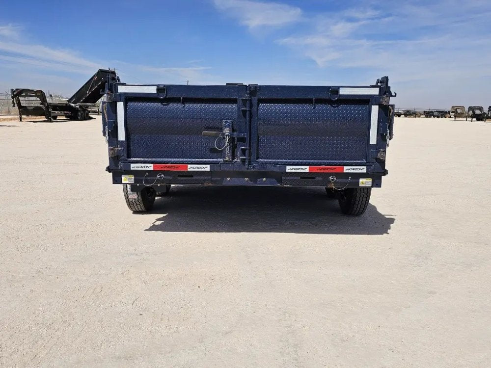 14' Horizon HZ7 Bumper Pull Dump Trailer 24" Side Walls - (2) 7K Axles 15273