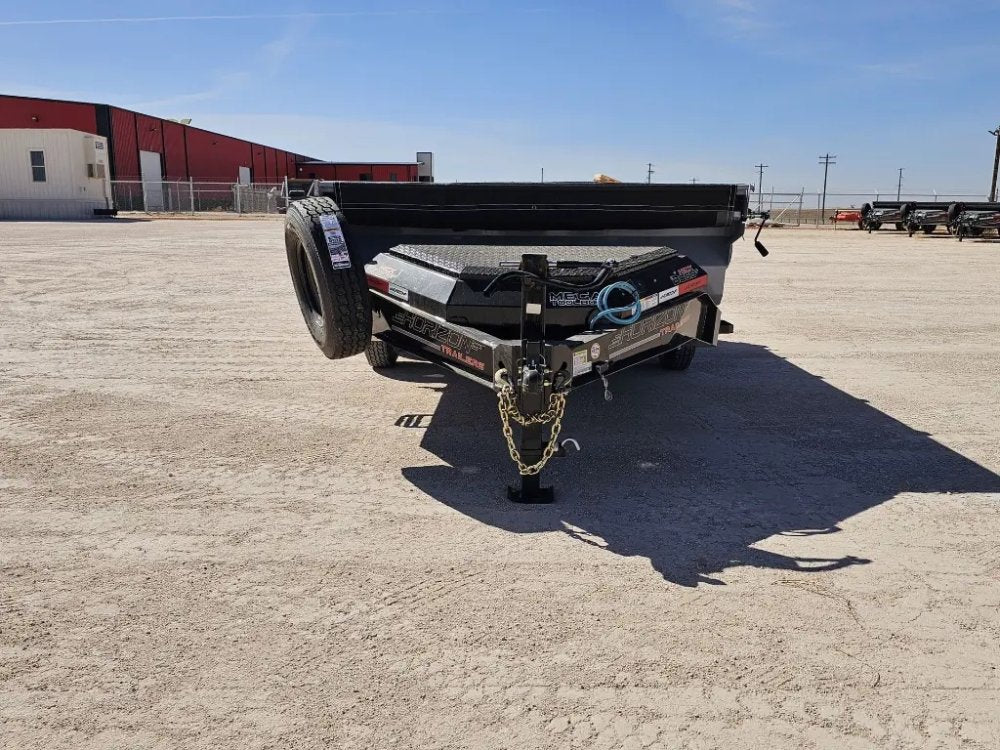 14' Horizon HZ7 Bumper Pull Dump Trailer 24" Side Walls - (2) 7K Axles 15265