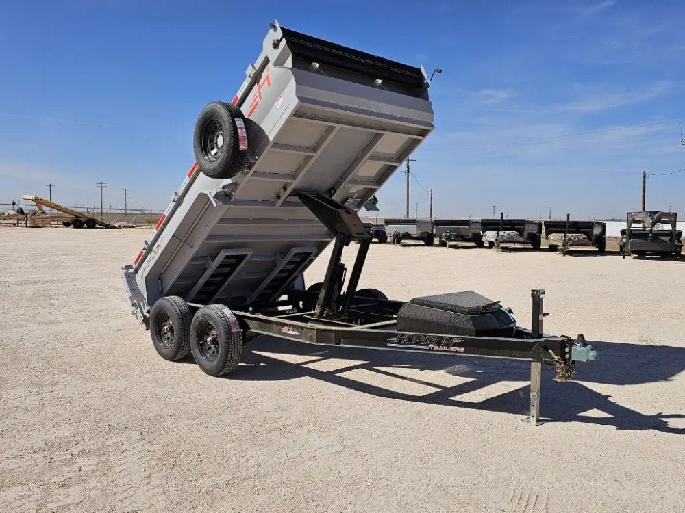 12' Horizon HZ6 Bumper Pull Dump Trailer 24" Side Walls - (2) 5.2K Axles 15158