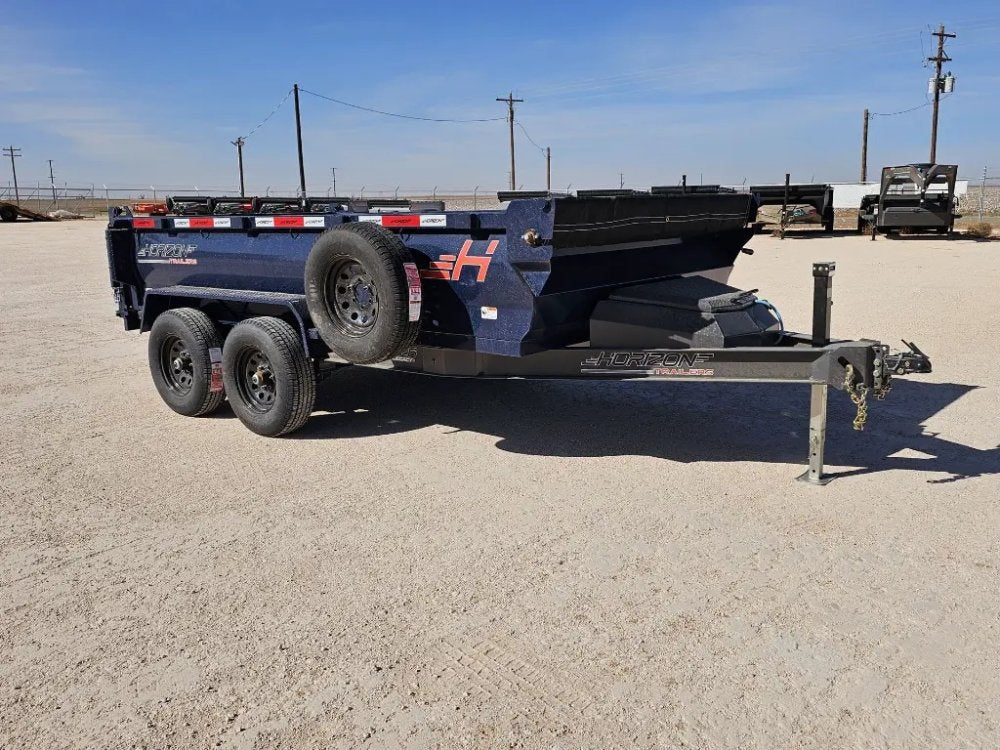 12' Horizon HZ6 Bumper Pull Dump Trailer 24" Side Walls - (2) 5.2K Axles 15942