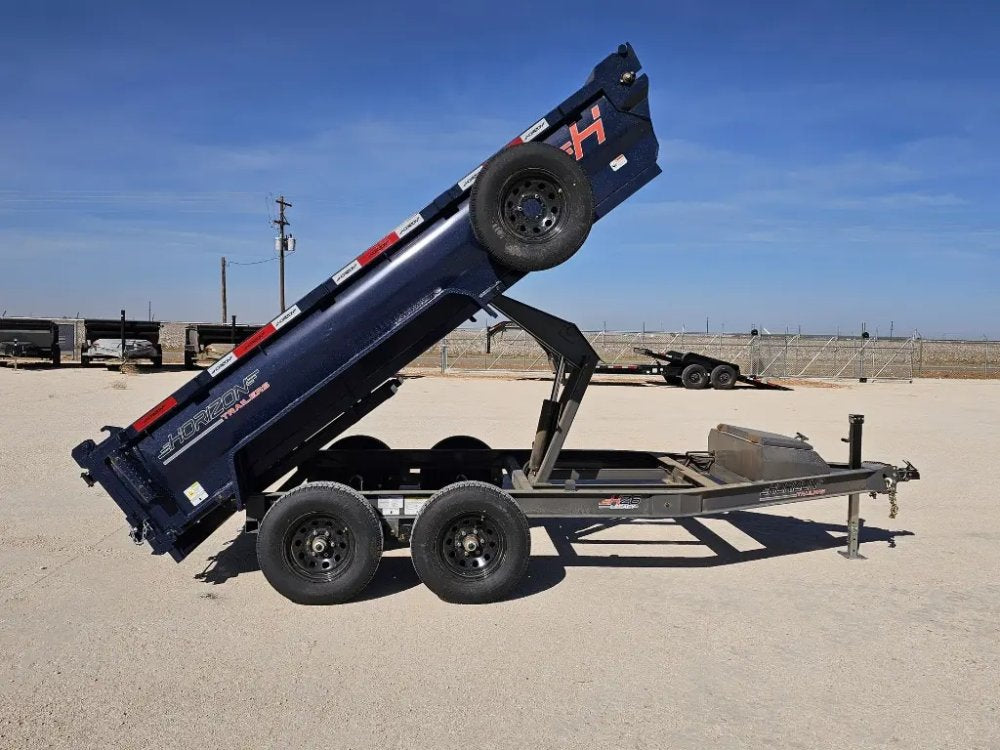 12' Horizon HZ6 Bumper Pull Dump Trailer 24" Side Walls - (2) 5.2K Axles 15942