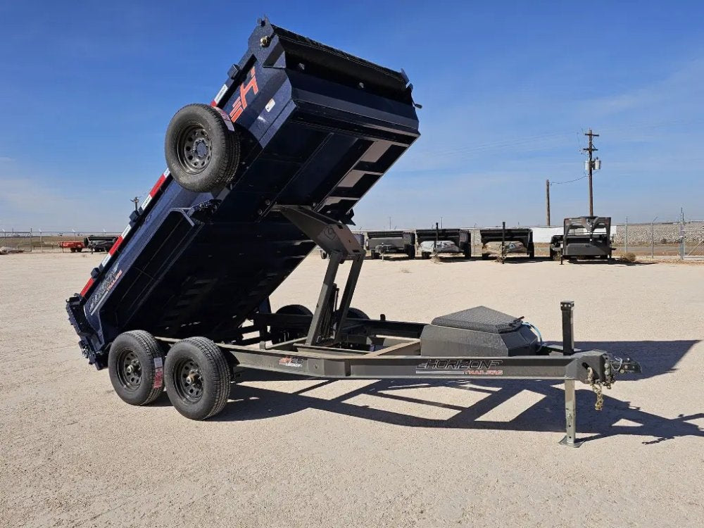 12' Horizon HZ6 Bumper Pull Dump Trailer 24" Side Walls - (2) 5.2K Axles 15942