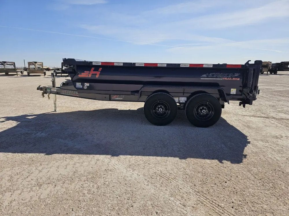 12' Horizon HZ6 Bumper Pull Dump Trailer 24" Side Walls - (2) 5.2K Axles 15942