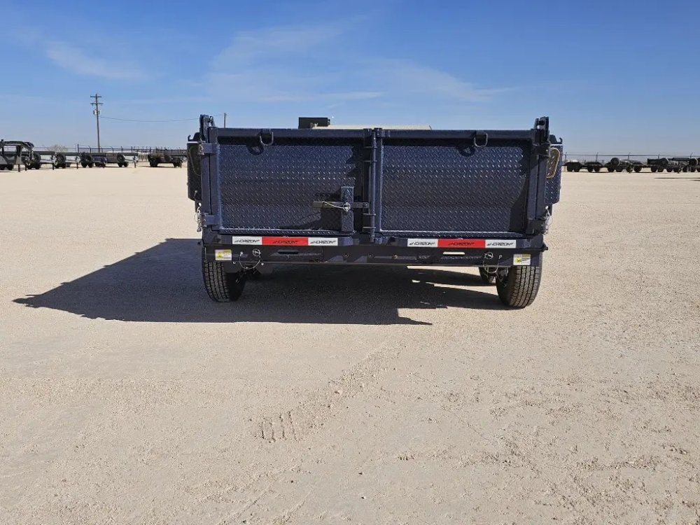 12' Horizon HZ6 Bumper Pull Dump Trailer 24" Side Walls - (2) 5.2K Axles 15942