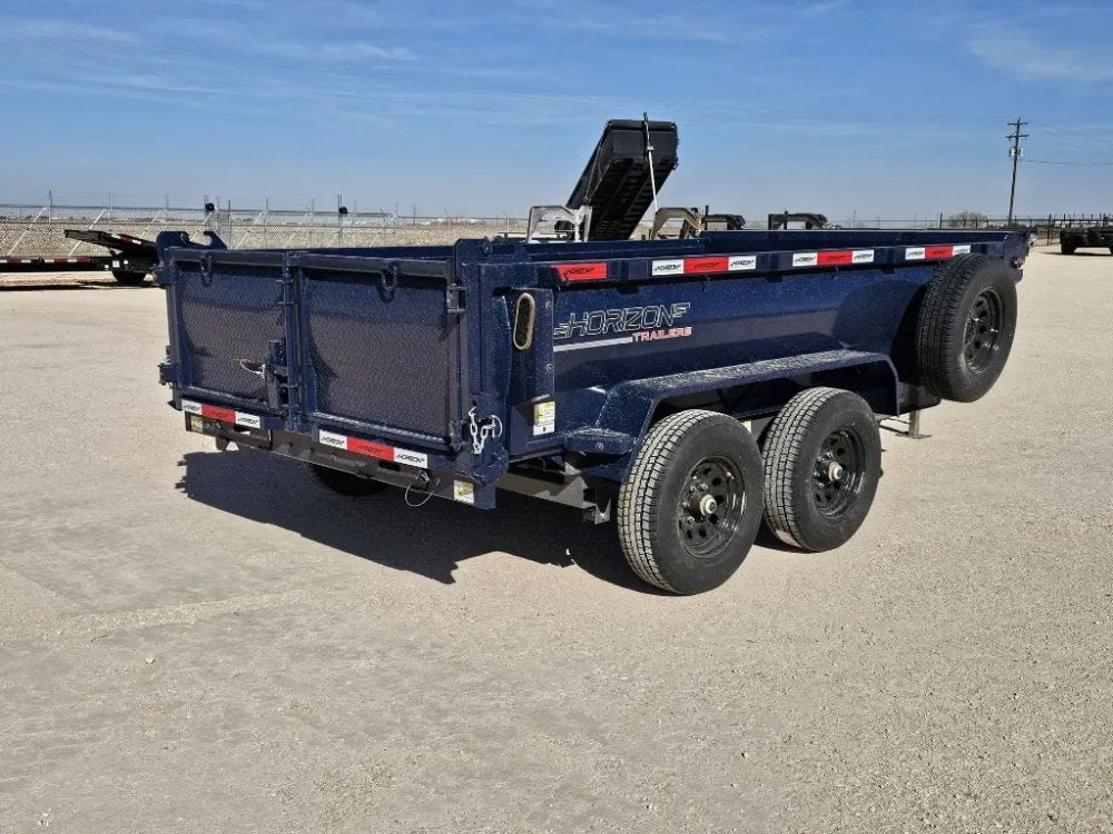 12' Horizon HZ6 Bumper Pull Dump Trailer 24" Side Walls - (2) 5.2K Axles 15942