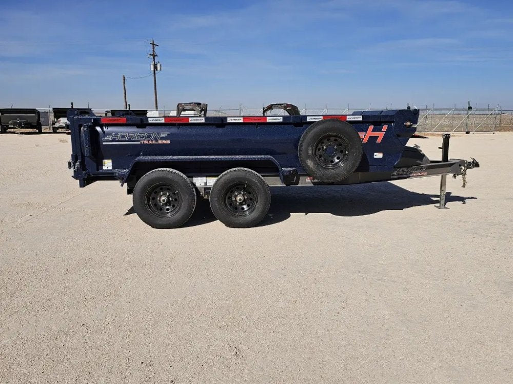 12' Horizon HZ6 Bumper Pull Dump Trailer 24" Side Walls - (2) 5.2K Axles 15942
