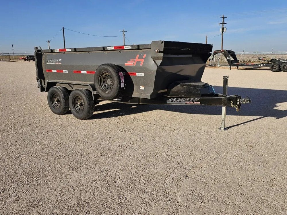 12' Horizon HZ6 Bumper Pull Dump Trailer 36" Side Walls - (2) 5.2K Axles 15964