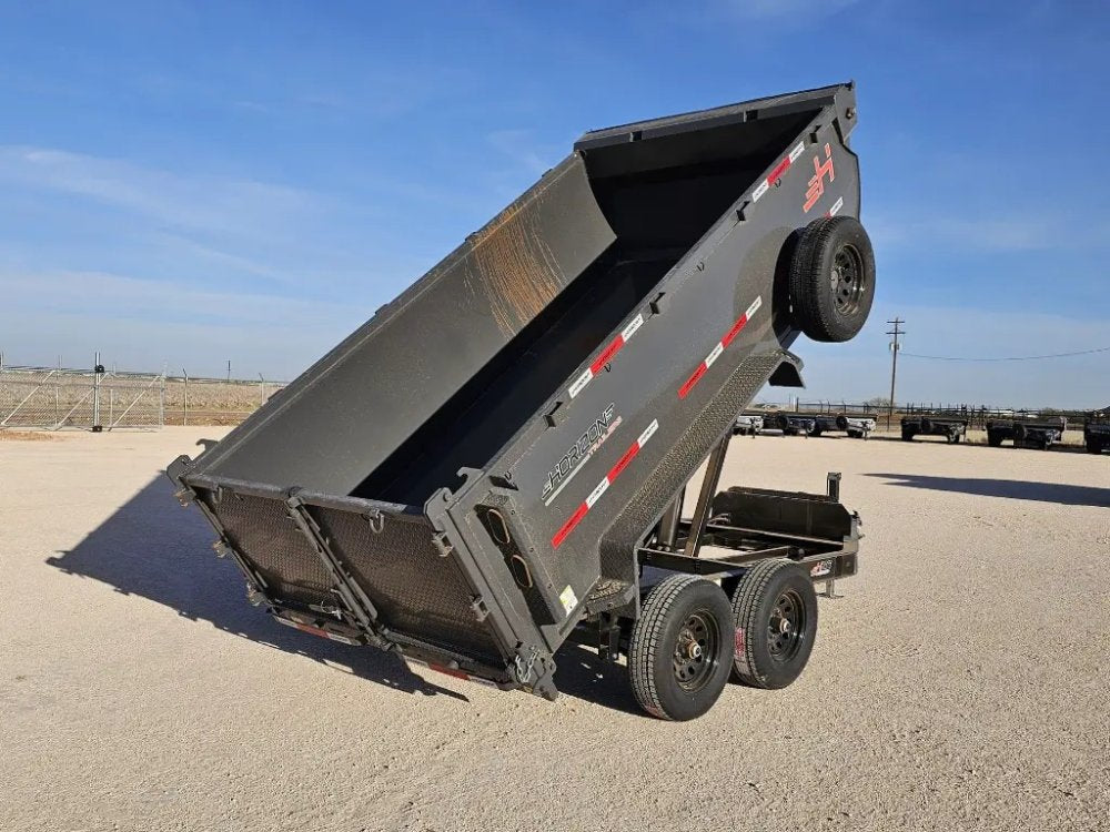 12' Horizon HZ6 Bumper Pull Dump Trailer 36" Side Walls - (2) 5.2K Axles 15964