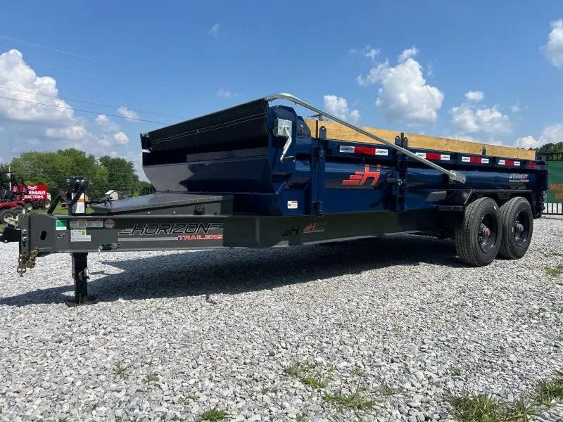 16' Horizon HZX Gooseneck Dump Trailer 24" Side Walls - (2) 10K Axles 2428
