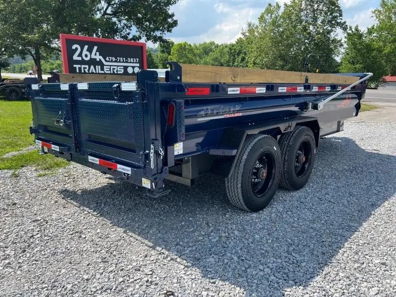16' Horizon HZX Gooseneck Dump Trailer 24" Side Walls - (2) 10K Axles 2428