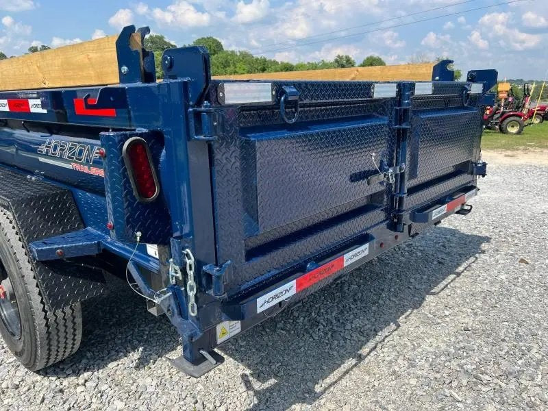 16' Horizon HZX Gooseneck Dump Trailer 24" Side Walls - (2) 10K Axles 2428