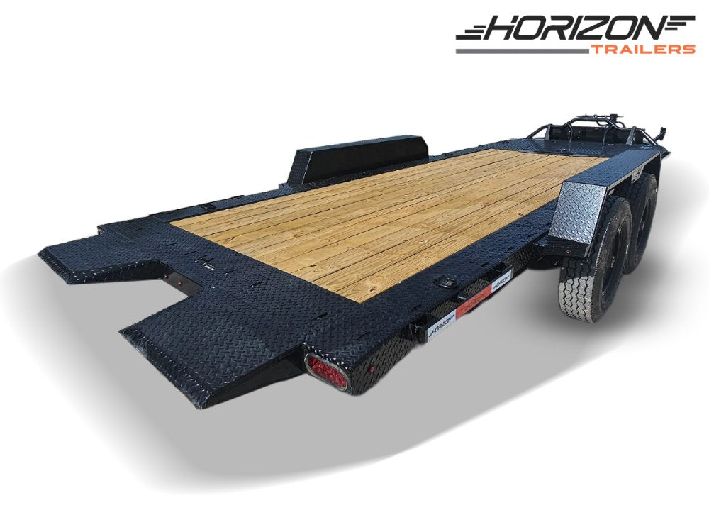 20' Horizon ETZ Bumper Pull Equipment Tilt Trailer - (2) 8K Axles 8483