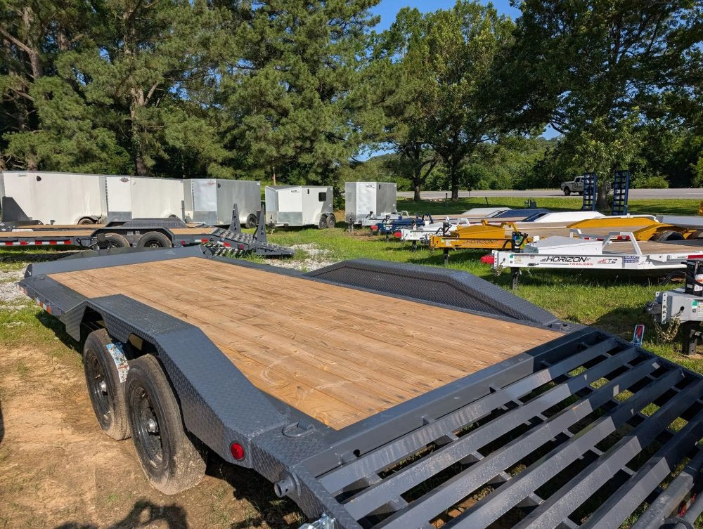 22' Iron Bull EWB Bumper Pull Equipment Trailer Mega Ramps - (2) 7,000 lb Axles 100359