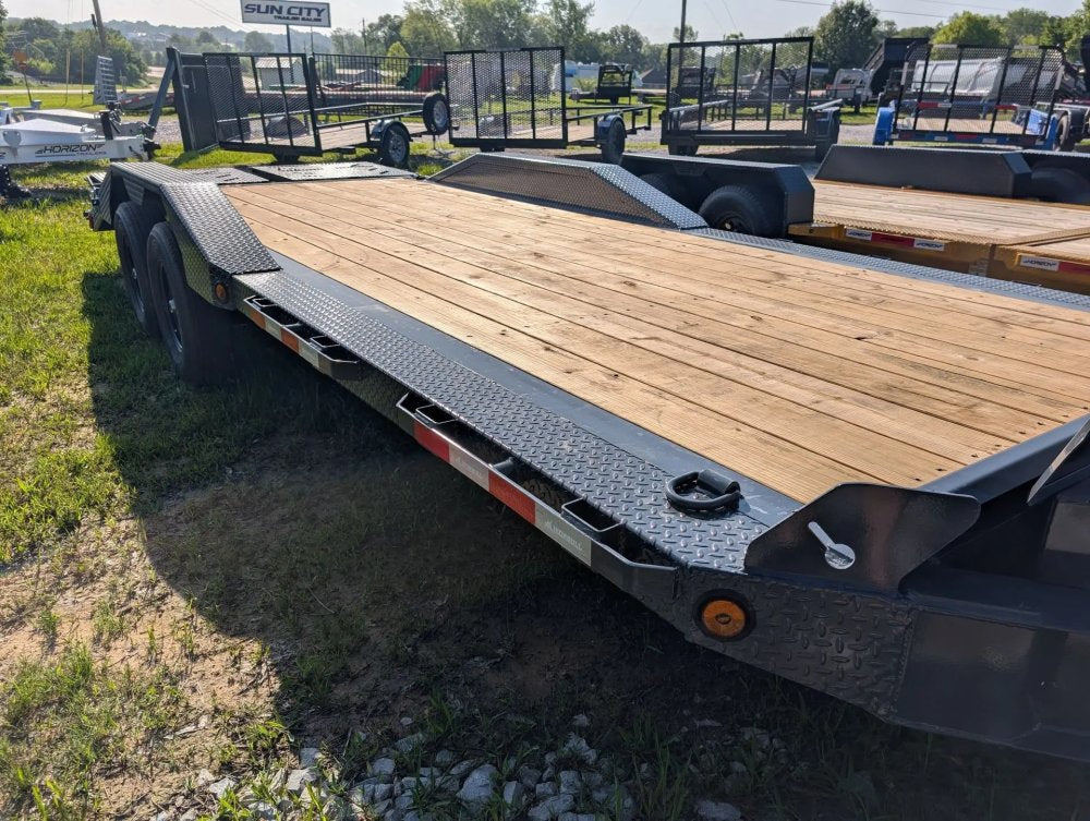 22' Iron Bull EWB Bumper Pull Equipment Trailer Mega Ramps - (2) 7,000 lb Axles 100359