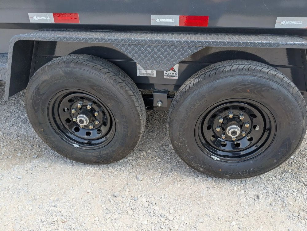 14' x 83" Iron Bull DWB Bumper Pull Dump Trailer 24" Side Walls - (2) 7,000 lb Axles 104163